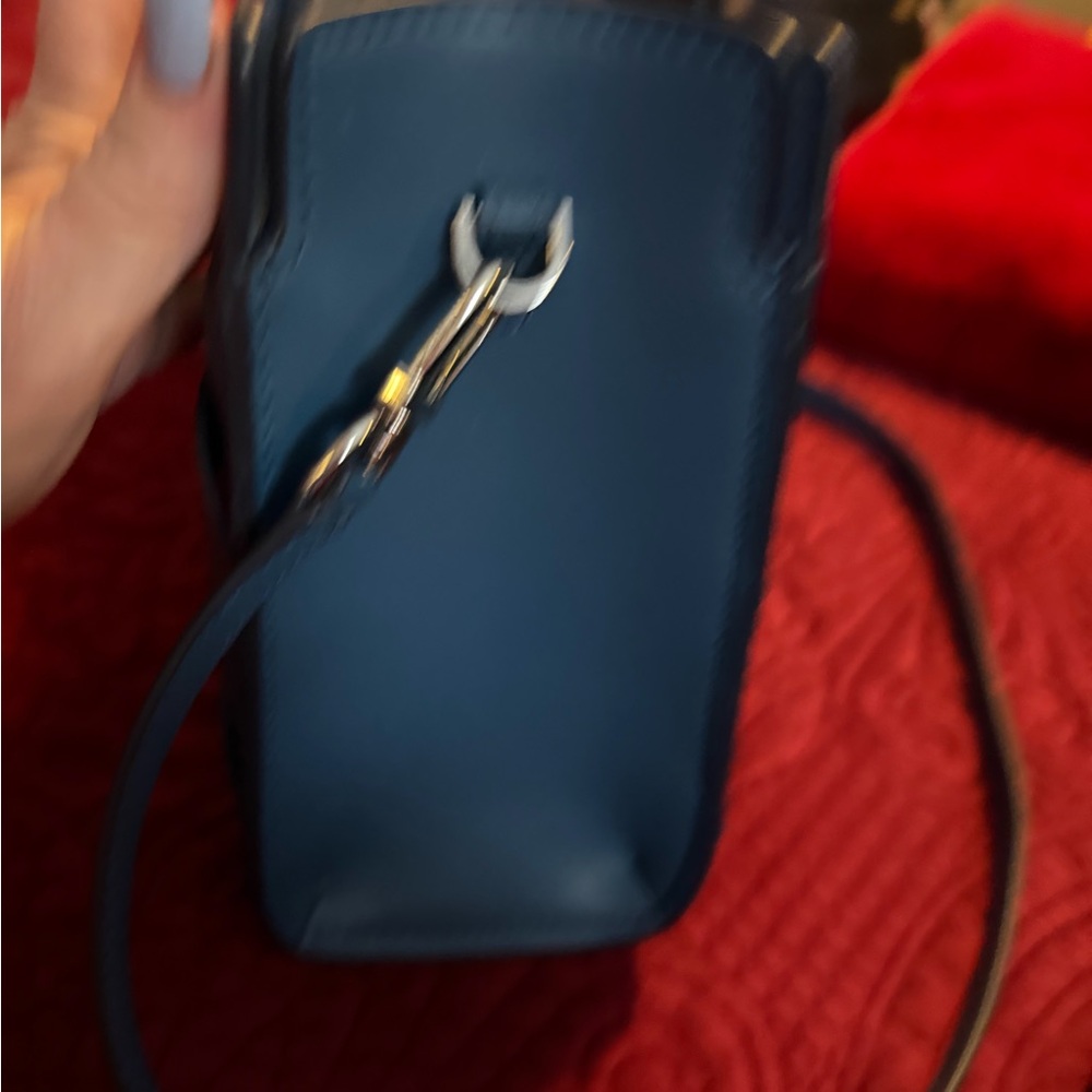 Michael Kors Teal Woven Satchel - Picture 6 of 8